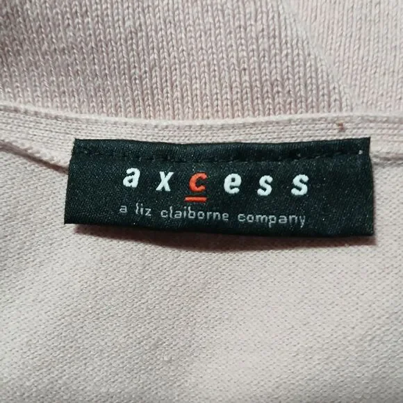 Axcess Women's Pink Maueve V-Neck Lightweight Pullover Sweater Size Medium NEW - Picture 5 of 9